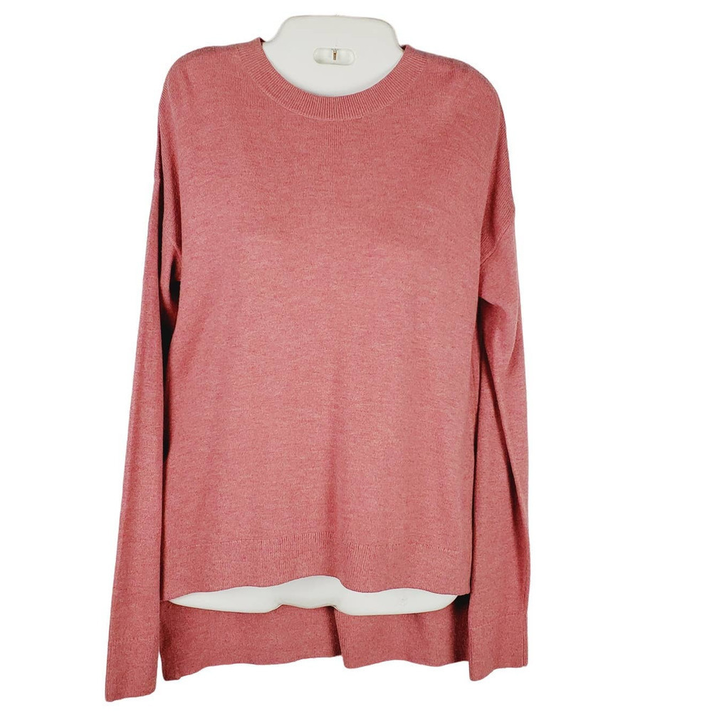 Lou & Grey Long Sleeves Casual Contemporary Salmon Sweater Sz XS